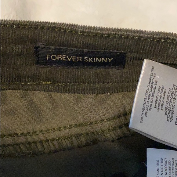 Jessica Simpson army green corduroys - Picture 5 of 6